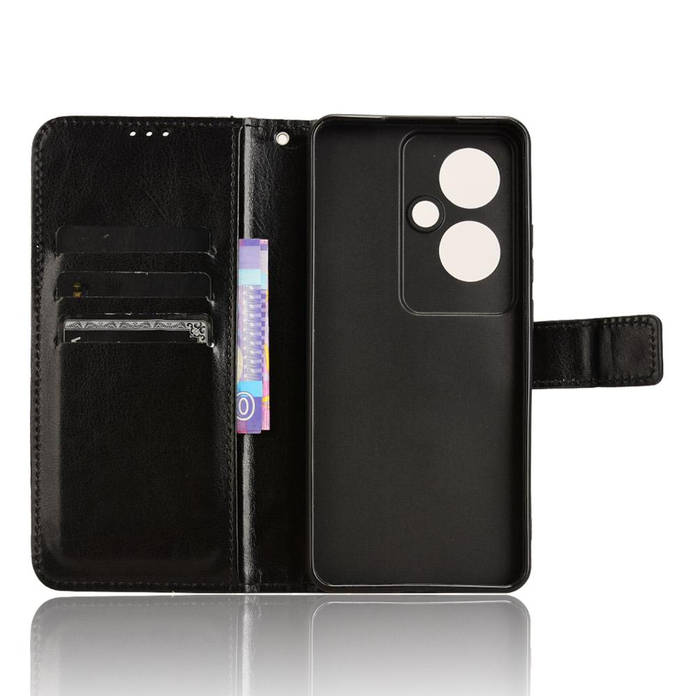 For Oppo Reno11 F 5G/F25 Pro 5G Case Crazy Horse Texture Leather Stand Phone Cover