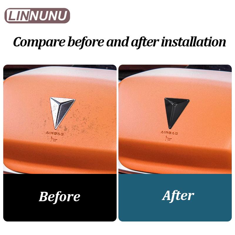 Linnunu Fit for Deepal S07 L07 Sl03 Car Personalized Emblem Front Logo Steering Wheel Emblem Front and Rear Emblem Decorative Accessories Exquisite St