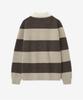 Tienjiti Oversized Rugby Polo Knit Top (Brown) Tnsw5F116W2