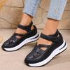 Fashion Shoes 2025 Summer Female Sandal Round Toe Clogs With Heel Large Size Girls Comfort Low Fashion Beige New Thick Big Solid Hook &