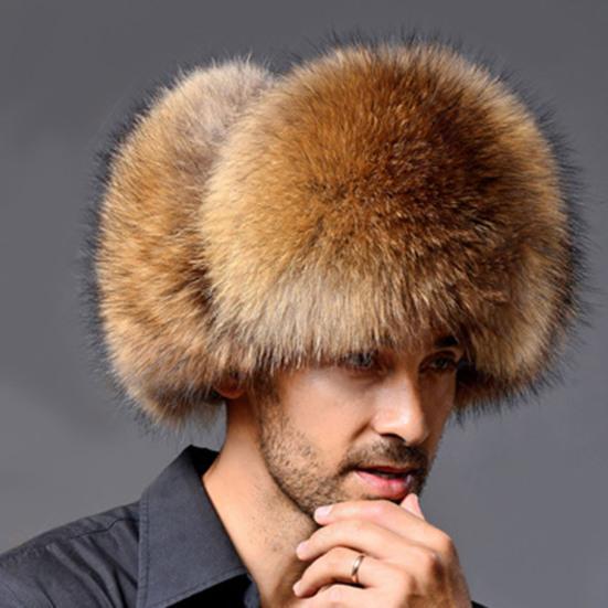Man Hat Smooth Touch Non-allergenic Breathable Ear Flap Winter Bomber Hat for Daily Life
