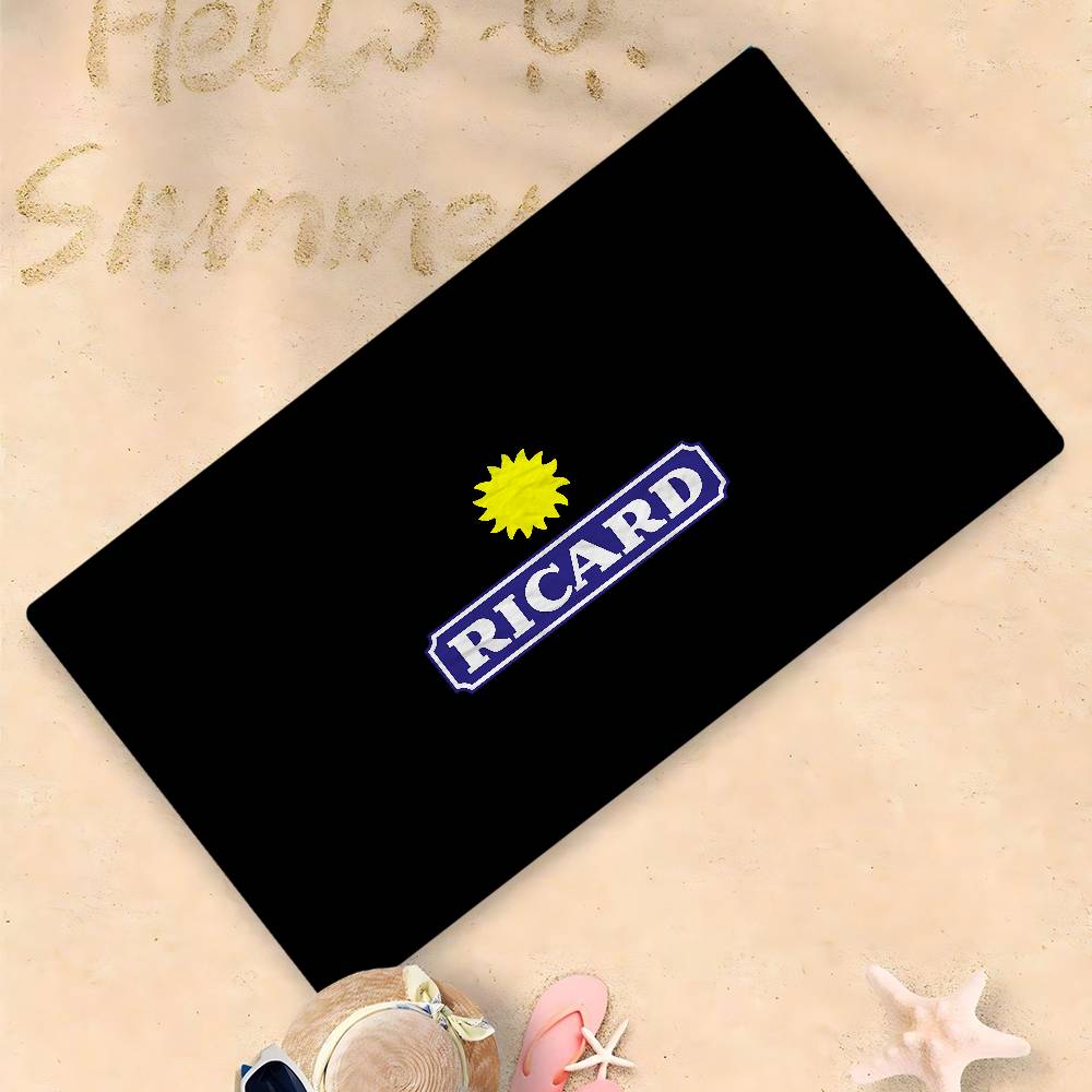 R-RicardS LOGO Microfiber Blanket Quick Drying Beach Towels Oversized Printing Super Absorbent Pool Towel Blanket