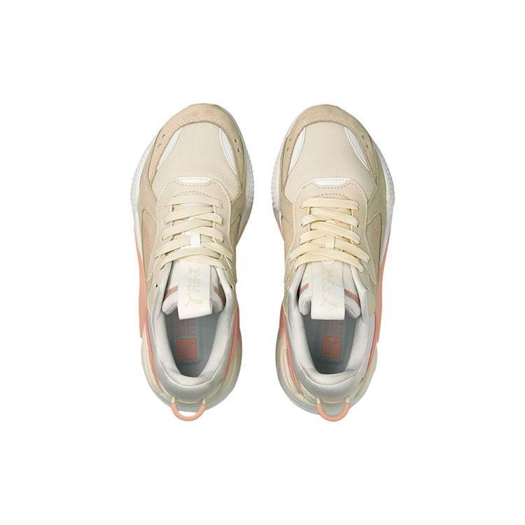 Puma Women's Khaki Pink White RS-X Reinvent Mid Top Casual Shoes 371008-11