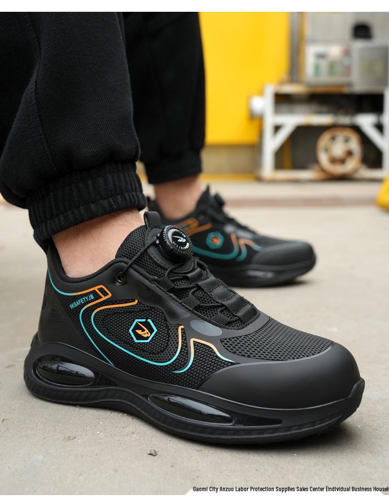 Durable Non-Slip Steel Toe Safety Shoes - Anti-Smash & Puncture Resistant, Comfortable for Long Wear