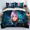 Final Fantasy Series Games Bedding Set Boys Girls Twin Queen King Size Duvet Cover Pillowcase Bed Boys Adult Home Textileextile