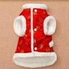 Chinese Style Cat Cotton Clothes Warm Thickened Winter Pet Clothes Comfortable Soft Dog Vest Coat New Year Celebration