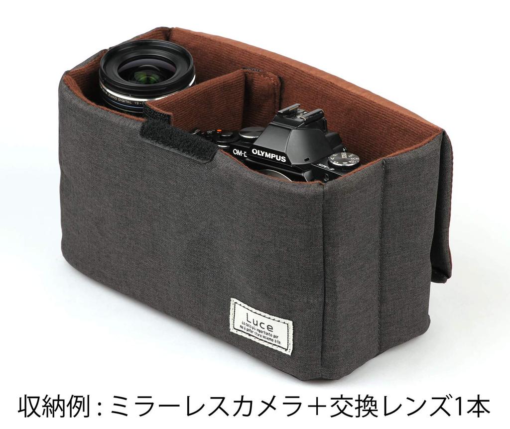 KENKO Camera Bag Luce Inner Box S Charcoal Gray Foldable 571998 1.7L