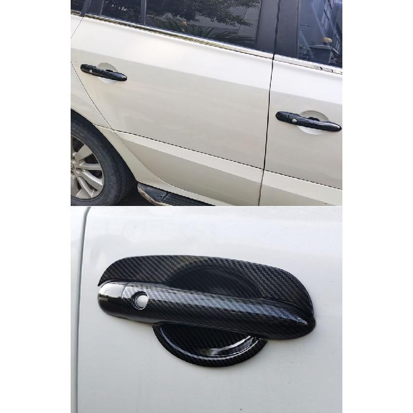 Carbon Fiber Outer Door Handle Cover for Renault Clio 3 III 2005~2012 Lutecia Euro Clio Car Accessories Styling Stickers