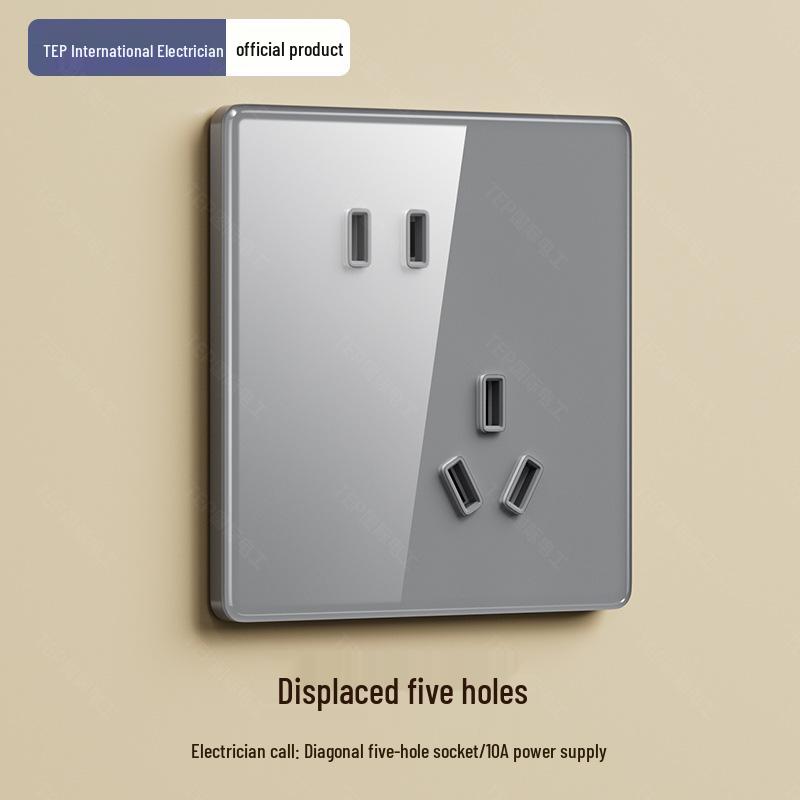 Mijia Smart Voice-Control Gray Glass Wireless Light Switch with Bluetooth