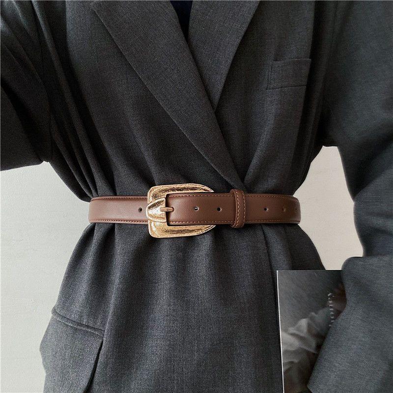 Black Versatile Waist Belt For Women Summer Fashion Essential Accessory Coats For