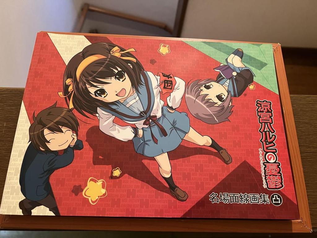 [USED] The Melancholy of Haruhi Suzumiya famous scene line drawing collection