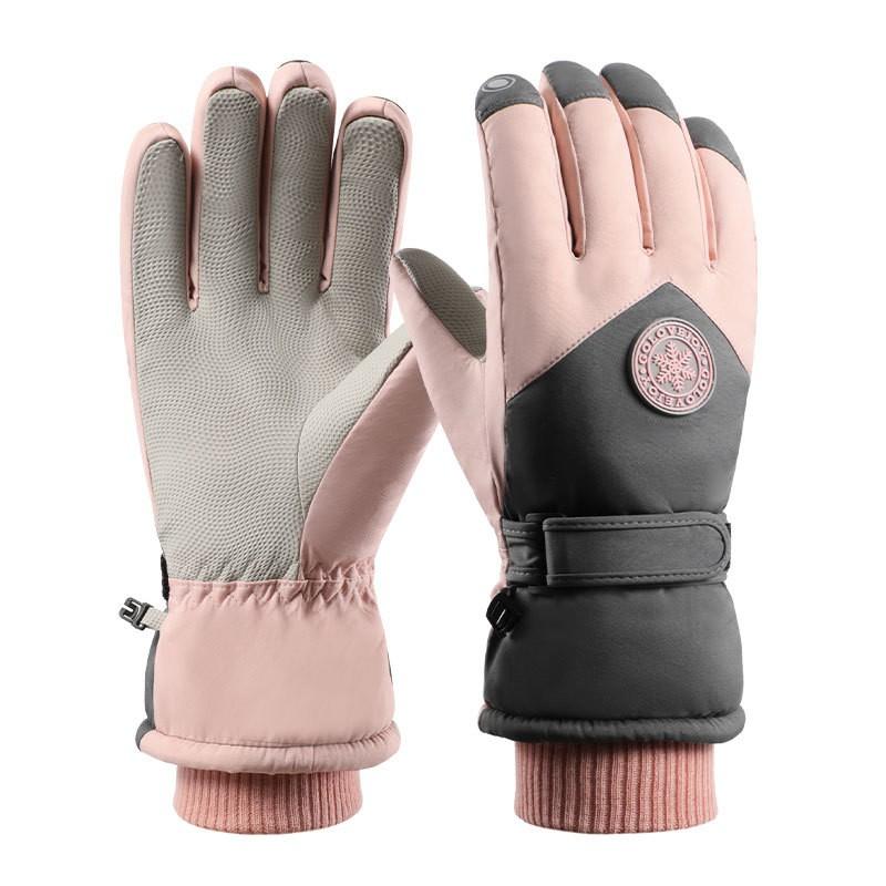 Unisex Winter Ski Gloves Touchscreen Compatible Windproof Waterproof Thermal Lined Cycling