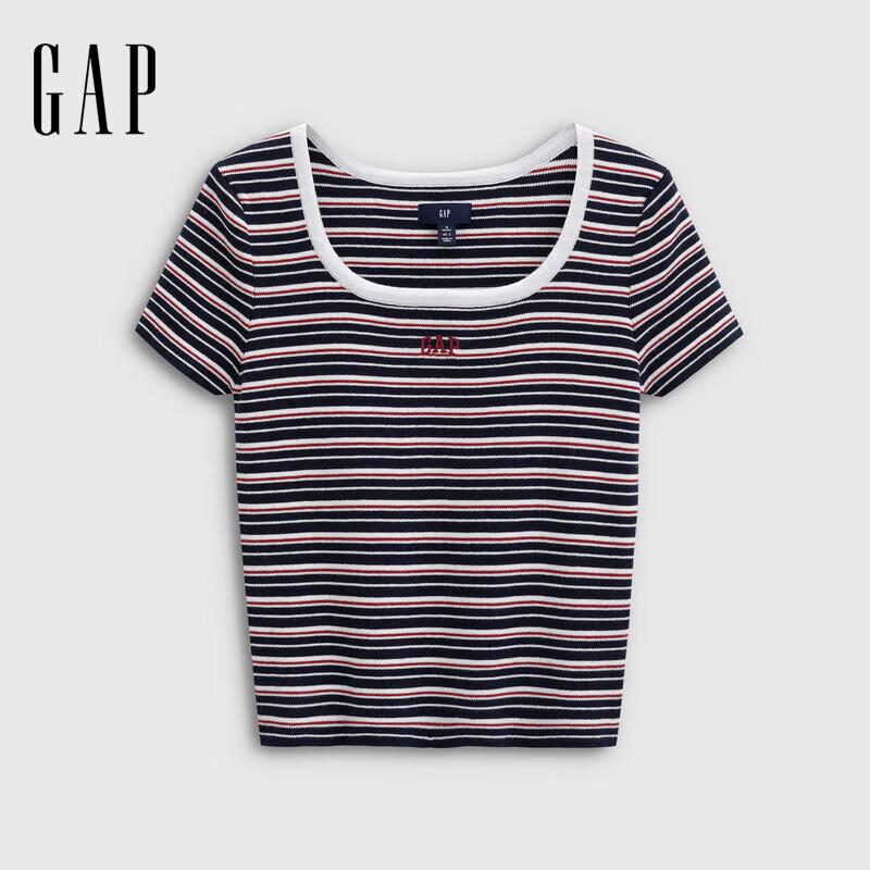 

Gap Women s Logo Cotton Short Sleeve U-Neck Knit Sweater XL (175/92A) Asian Fit