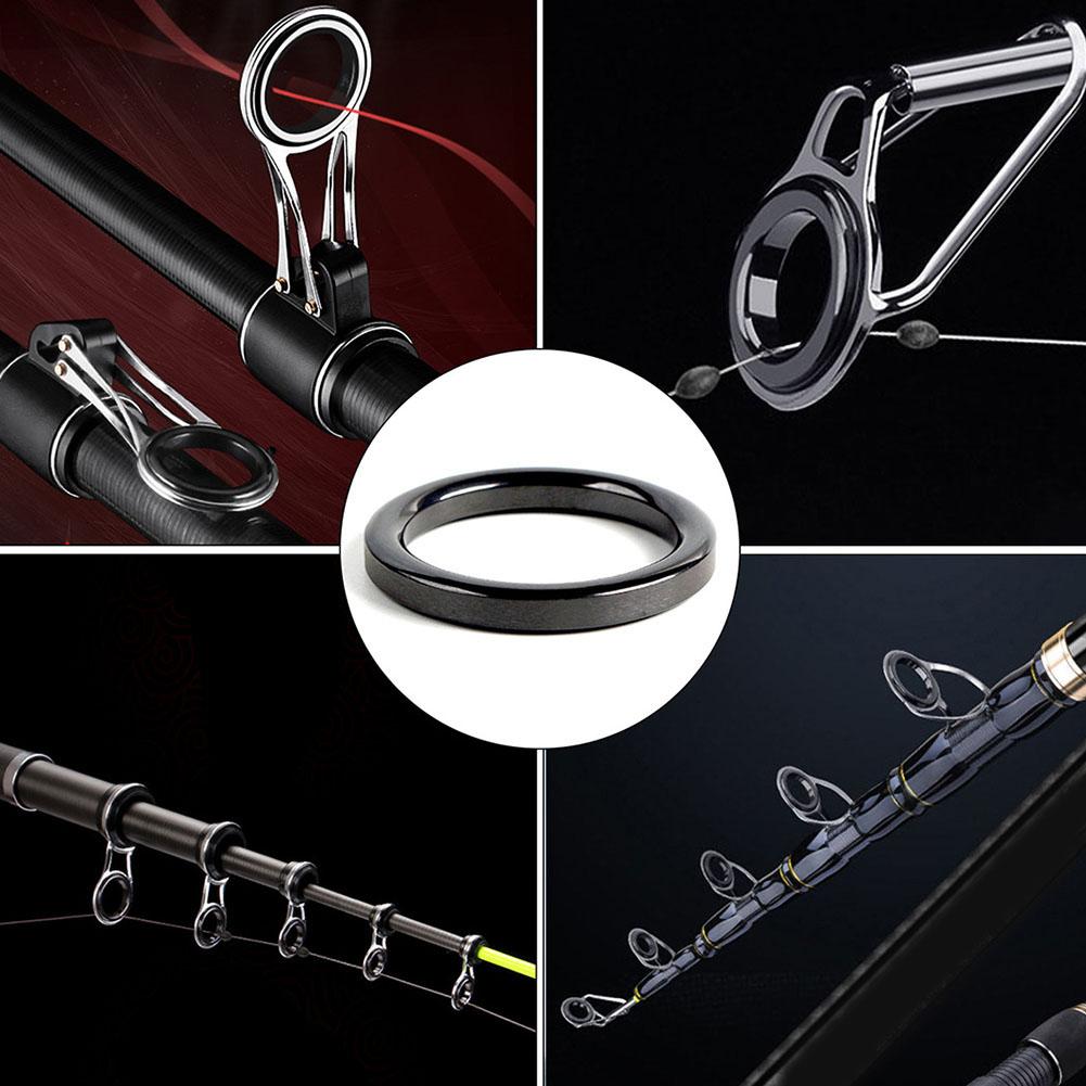 Fishing Rod Ring Black Yellow Fishing Magnetic Ring