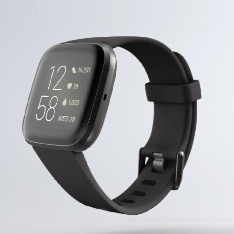 

Silicone Smart Watch Replacement Strap [Large Size] for Fitbit Versa/Versa 2 Grey