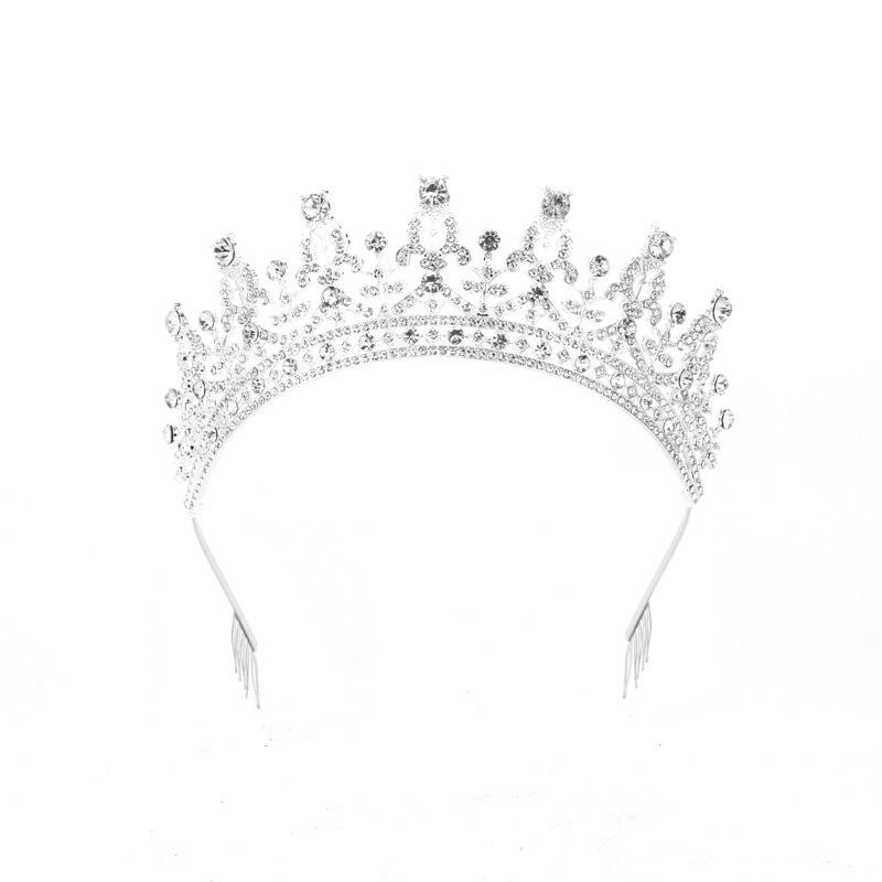 Crystal Alloy Rhinestone Bridal Crown Hairband - Anti-Slip Wedding  Party Accessory