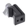 Quick Release Rail Clamp Aluminum Camera Cage Rail Clamp Adapter with 1 4 3 8 Inch Screw Holes for Camera Display
