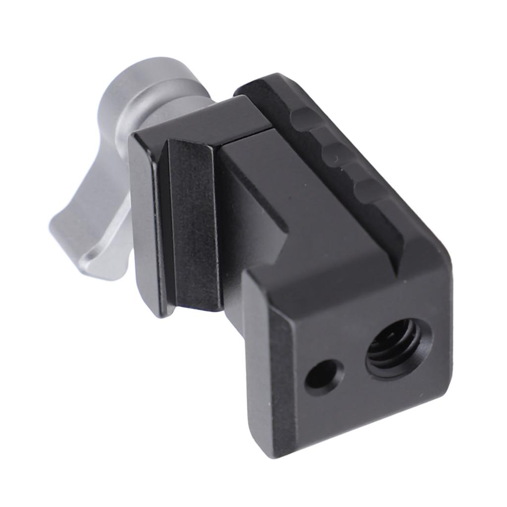 Quick Release Rail Clamp Aluminum Camera Cage Rail Clamp Adapter with 1 4 3 8 Inch Screw Holes for Camera Display