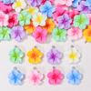 10Pcs 24mm Sweet Resin Colorful Flower  Charms Pendant Cute Petal Earring Necklace Diy Making Jewelry Accessories