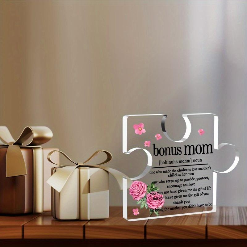 Bonus Mom Appreciation Plaque - Thank You Gift with Photography Utility