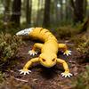 Adjustable Gecko Figurine Articulated Leopard 3D Printed House Lizard Sculpture with Lifelike Model Movable Joints Reptile Collectible for Home