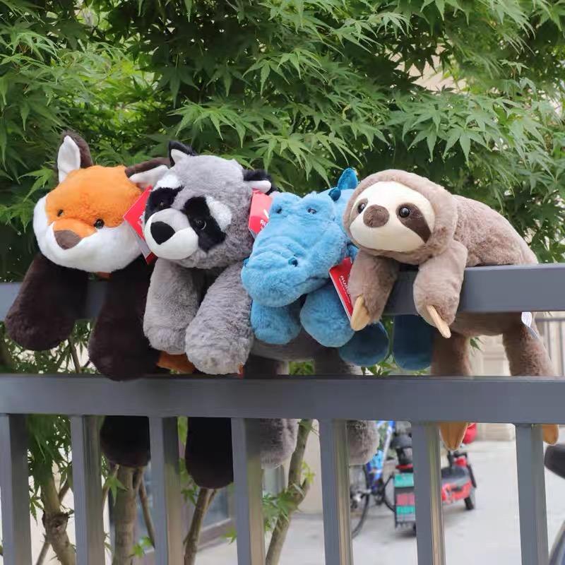 45-70 cm Super Morbido Pigro Soffice Pelo Peluche Animali Giocattoli Peluche Procione Volpe Coccodrillo Bradipo Cuscino da Abbraccio Regalo di Compleanno Ragazzo