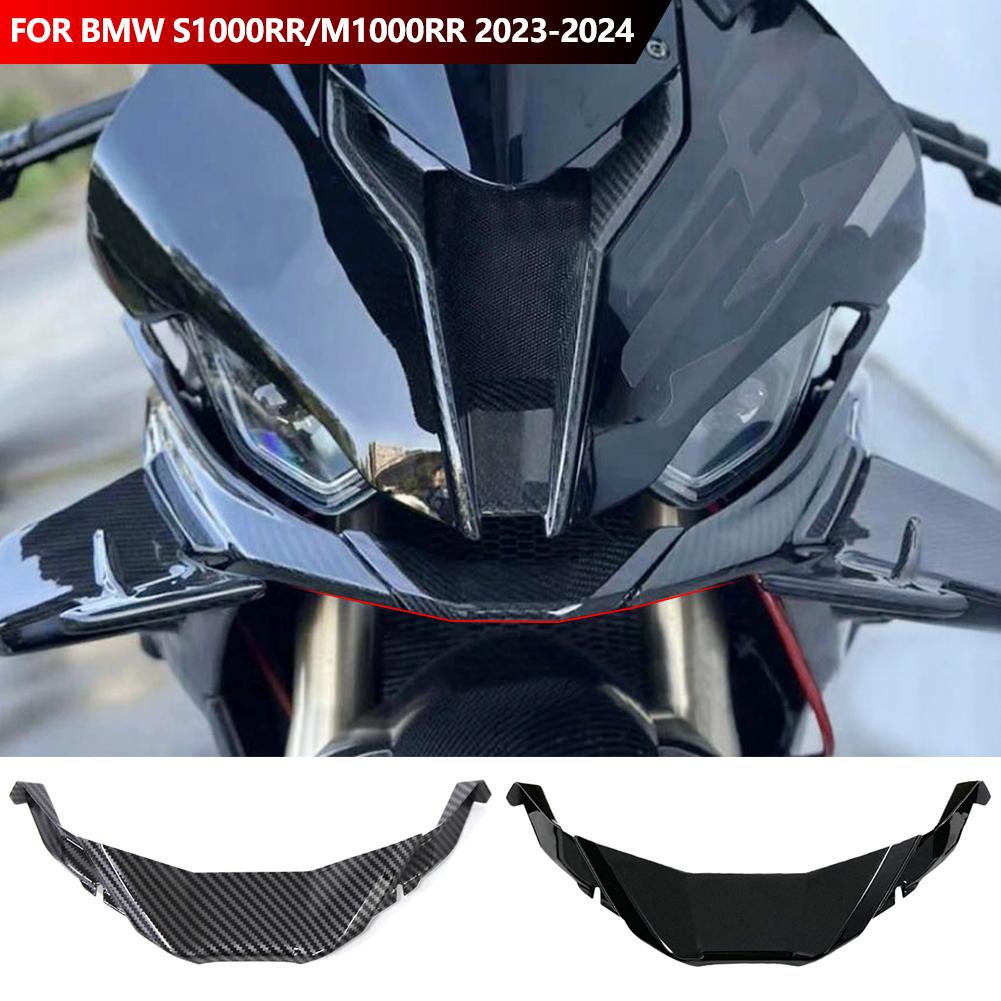 For BMW S1000RR/M1000RR 2023-202 Motorcycle Front Chin Spoiler Beak Wind Deflector Lower Fairing Lip Extension Carbon Fiber