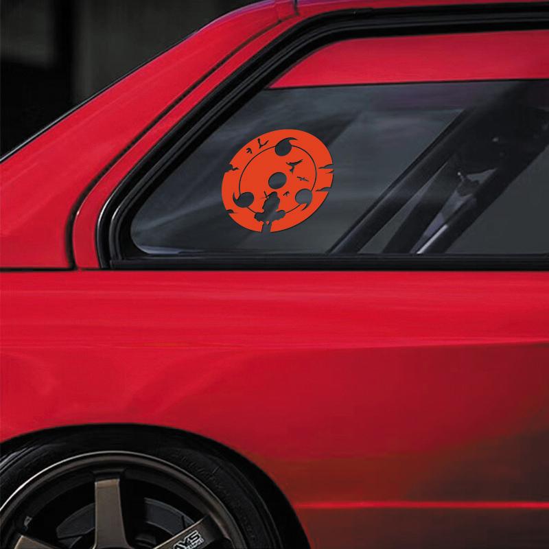 Anime Uchiha Itachi Decal, Sharingan Pattern Waterproof Sticker, Creative Fashion Accessories for Car Truck Auto Styling