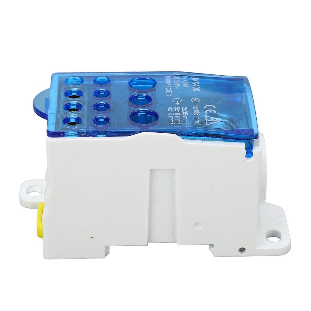 Terminal Block Junction Box DIN Rail Main Line Universal Power Distribution 690V 400A Blue