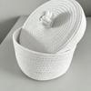 Cotton Rope Multifunctional Desktop Storage Basket Minimalist Organizer Box for Toys Keys Jewelry Home Storage