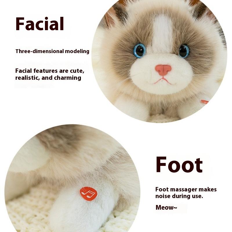 Simulační zvuk hadrová kočka panenka roztomilá plyšová hračka panenka dívčí dětský ráj kotě uklidňující dárek
