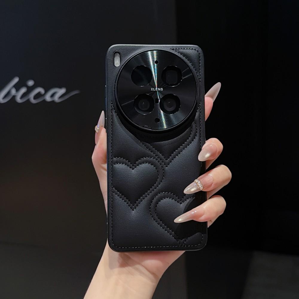 For VIVO X300 Ultra Case Luxury PU Skin Love Lens Protective Back Cover Case For VIVO X300 X200 Pro Mini X200S X200Ultra Shell