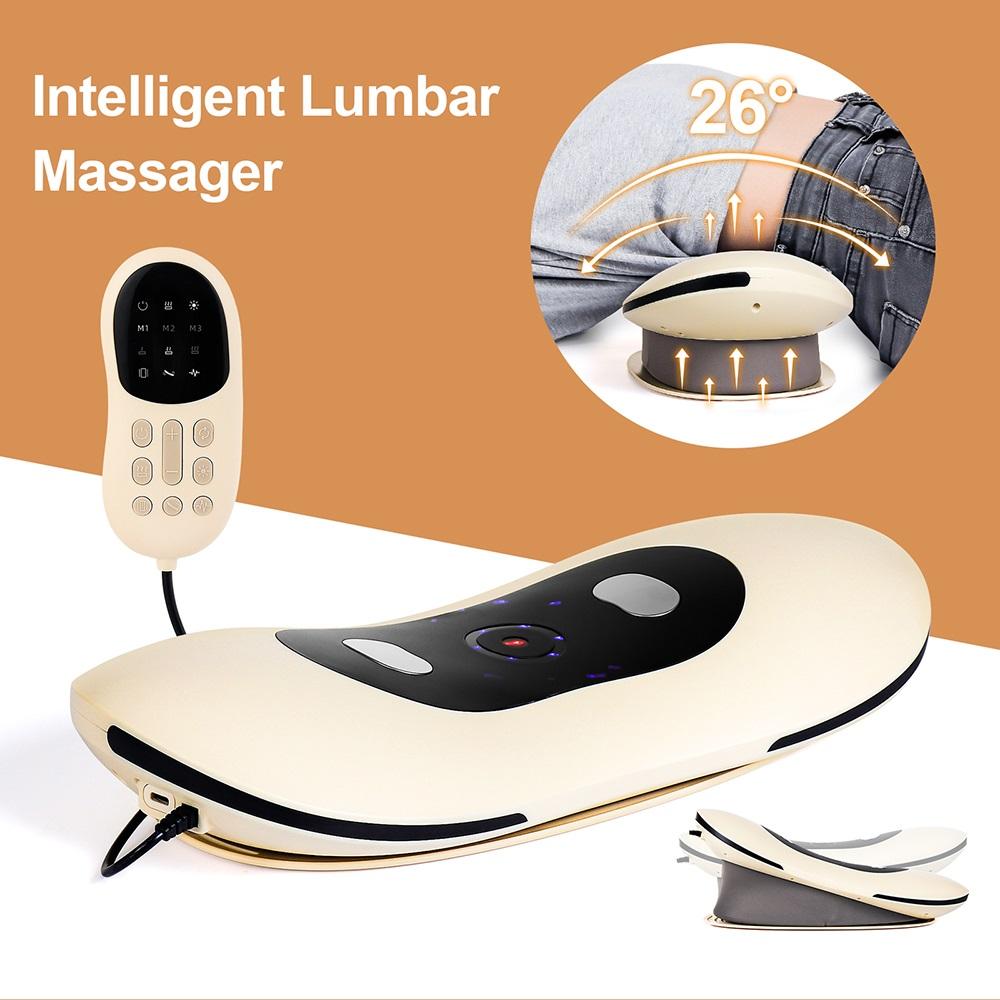 Electric Lumbar Traction Massager Adjustable Vibration Waist Massager Waist Spine Support Back Massage Machine Waist masajeador