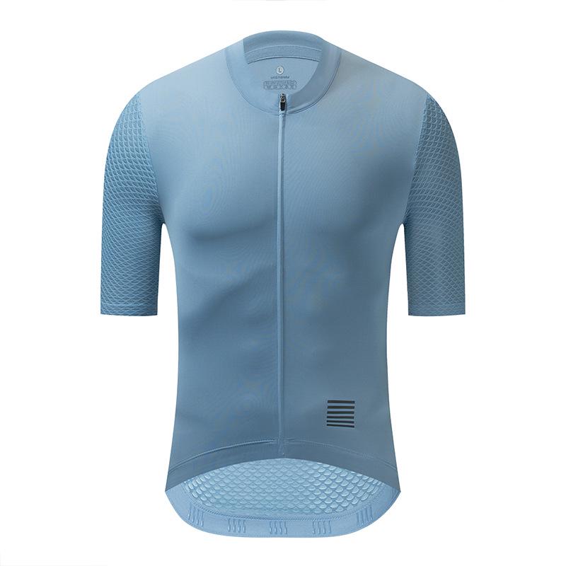 YKYWBIKE Unisex Multi-Color Breathable Cycling Jersey - Sweat-Wicking Short-Sleeve Sports Top