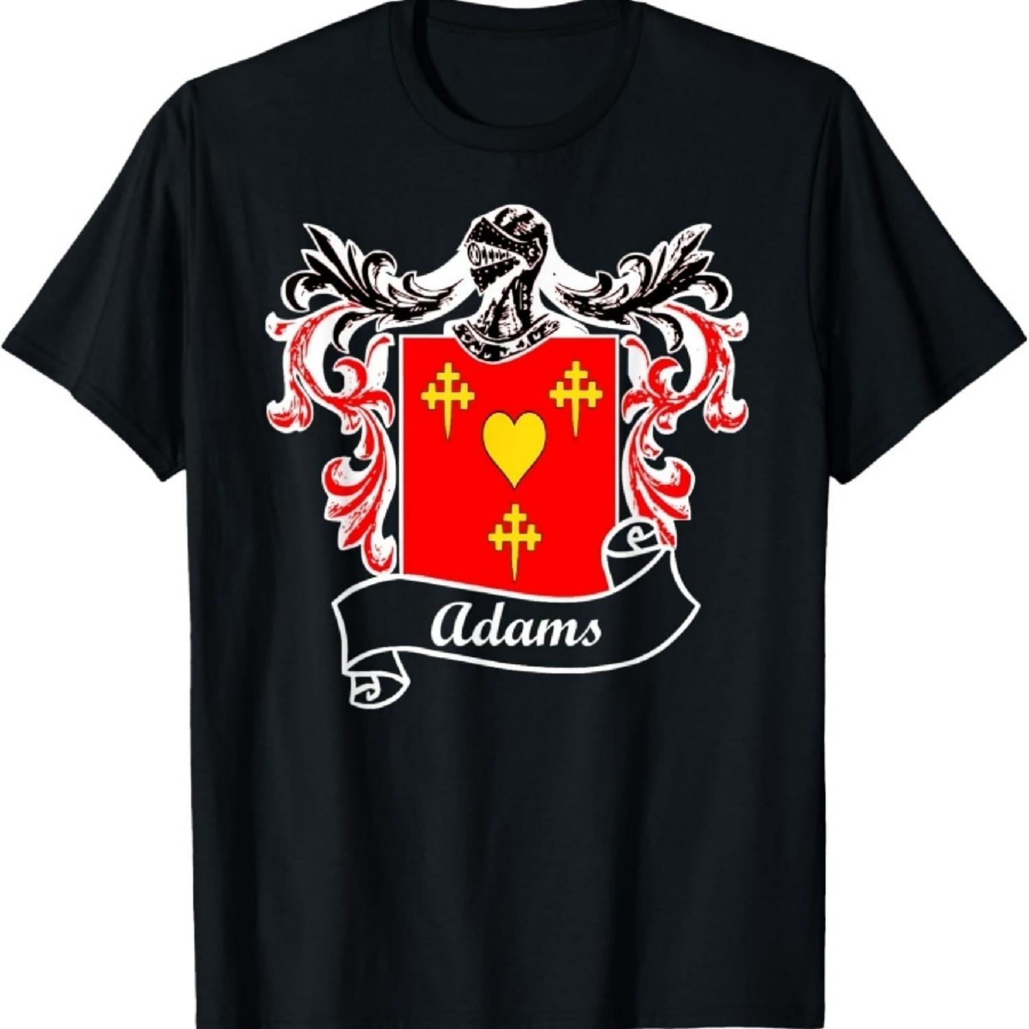 Футболка с гербом фамилии Адамс фамилия герб семьи XXXXXL чёрный