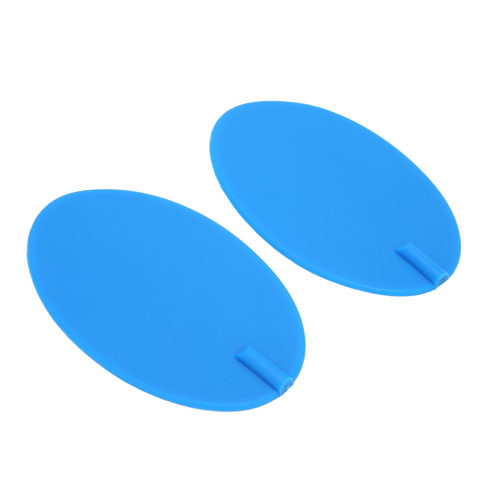 2 шт. силиконовые электродные подушечки для физиотерапии, синий овальный электрод для тела, 95x160 мм