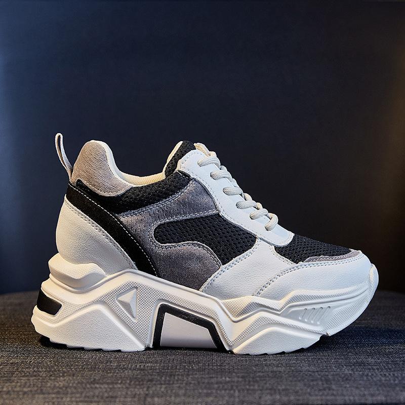 

Popular new lace-up thick-soled dad shoes will increase in height in autumn CM casual shoes 34 чёрный