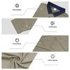 American Style Mens Turn Down Collar Color Block Long Sleeve Casual Polo Shirt