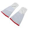 1 Pair Antifreeze Gloves 45cm Long Cowhide Work Gloves for Liquid Nitrogen Dry Ice Handling High and Low Temperature