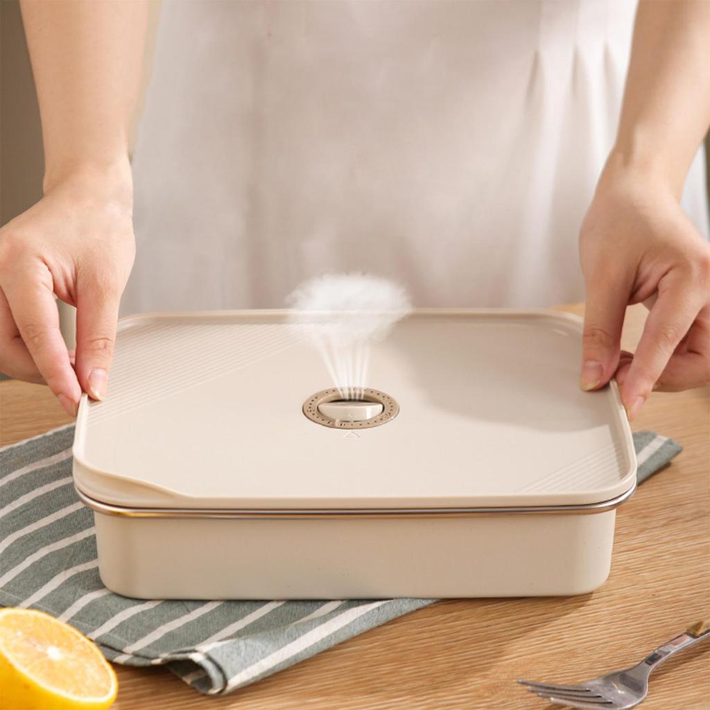 Food Storage Stainless Steel Microwave Safe Box Portable Food Container For Daily Outdoor Travel Family School Home Work Picnic