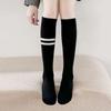 1 Pair/Lot Fashion Two Stripe Women's Calf Socks Autumn Winter Long Female Sokcs Korean Style Cycling Leg Socks High-Quality