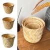 Yellow Desktop Organizer Basket Round Drain Basket Creative Fruit Basket  Home Decoration