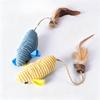 Simulation Mouse Cat Plush Toy Funny Self-hey Feather Sounding Kitten Toy Bite-resistant Interactive Cat Toy Supplies