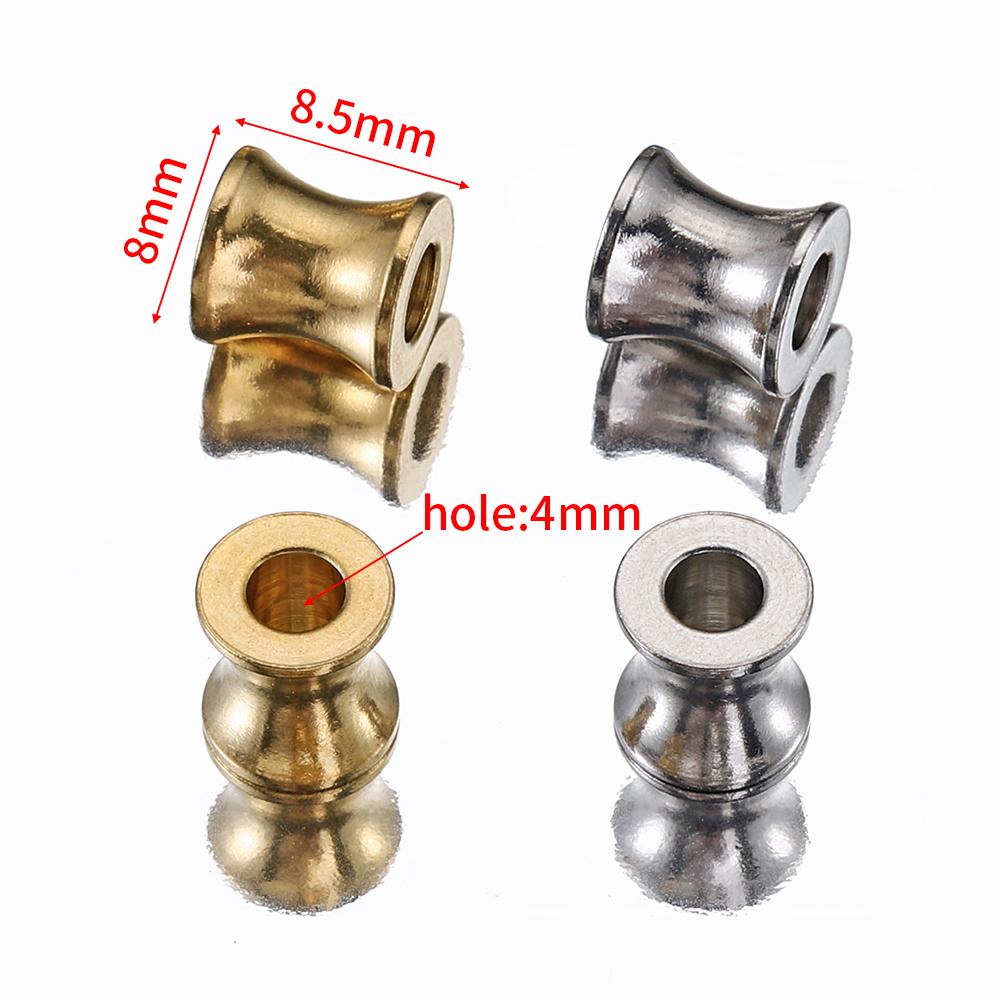 20pcs 10pcs 8.5x8mm Stainless Steel Loose Spacer Beads Barrel Drum Charms Pendants for Necklace Bracelet Jewelry Making DIY