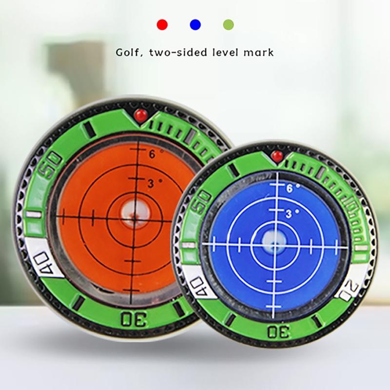 Golfs Green Reader Golfball Marker Round Bubble Levels High Precision Golfs Putting Aid Bubble Levels Golfball Marker