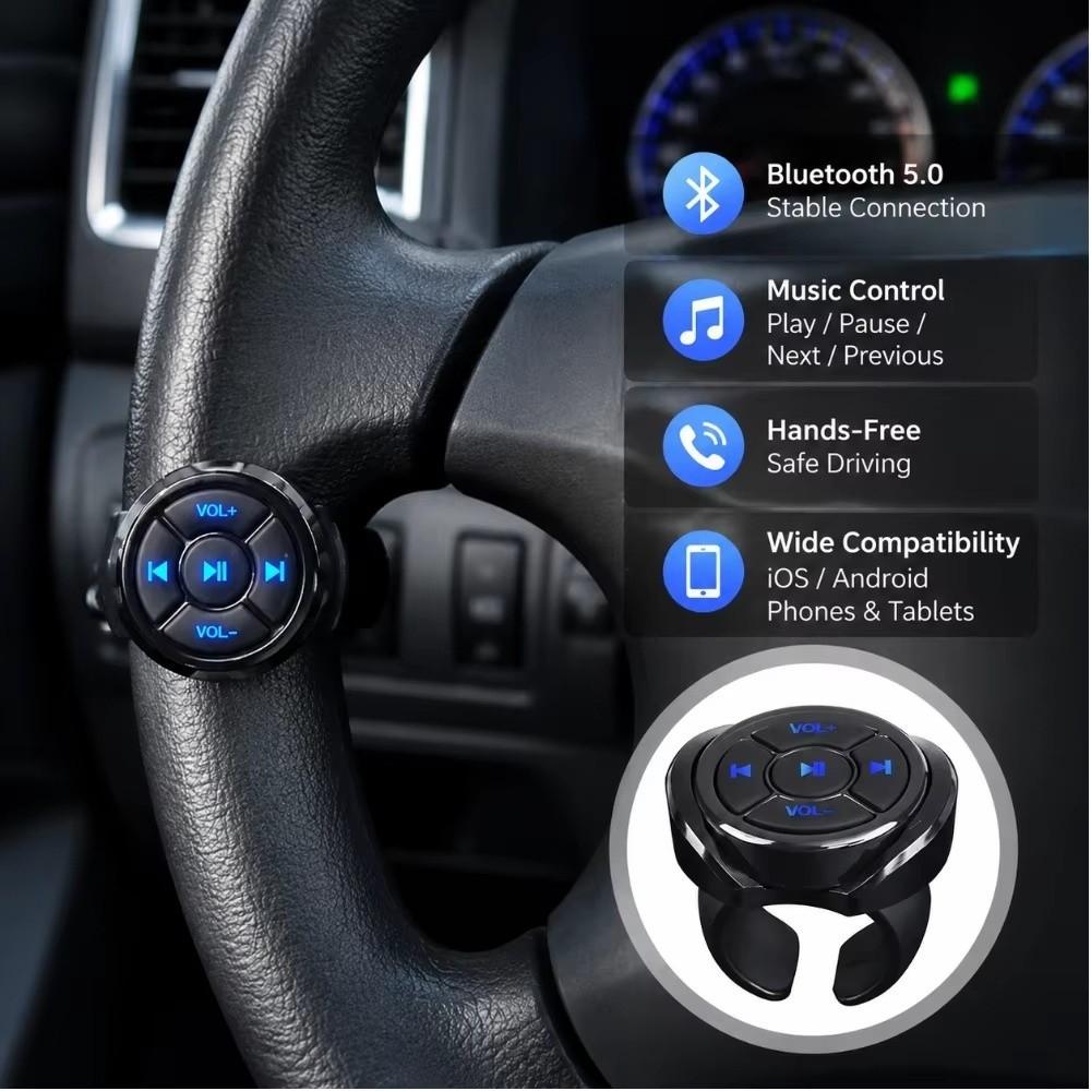 Wireless Connectivity Wireless Media Button Media Controller Button for Android iOS Devices Car Kit