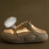 Summer Sneakers for Women Casual Mesh Anti-Slip Walking Shoes Breathable Running Backless Sneakers Women's Outdoor Comfortable Chunky Platform Mules