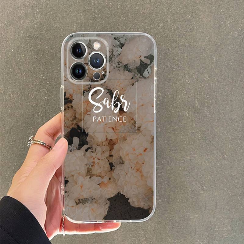Sabr Trpělivost Pouzdro na telefon pro iPhone 14 11 12 13 Mini Pro XS Max Kryt 6 7 8 Plus X XR SE 2020 Funda Skořepina