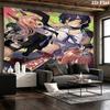 Tapestry Ścienne Chainsaw Man Estetyczna Dekoracja Ścienna Drukowany Materiał Koc Dekoracyjne Tapiserie Do Sypialni Salonu Wystrój Domu