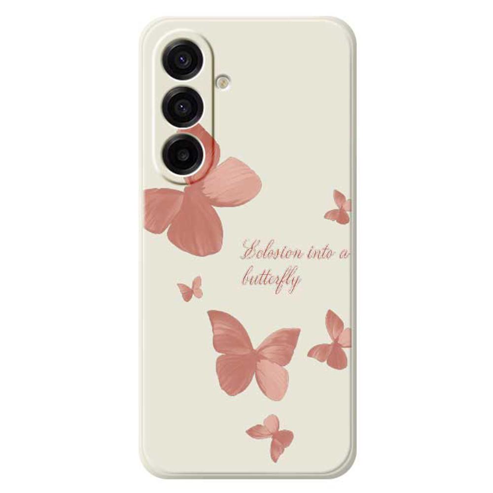 For Samsung Galaxy A17 5G Case Many Butterflies Pattern Printing Straight Edge TPU Phone Back Cover